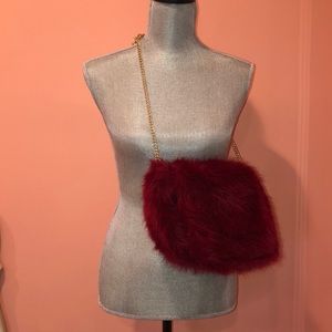Fuzzy red purse!